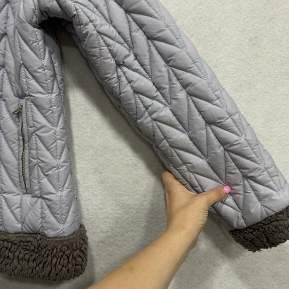 Patagonia Jacket Womens Medium Sherpa Lined Quilted Full Zip Made USA Vintage St - Picture 6 of 12